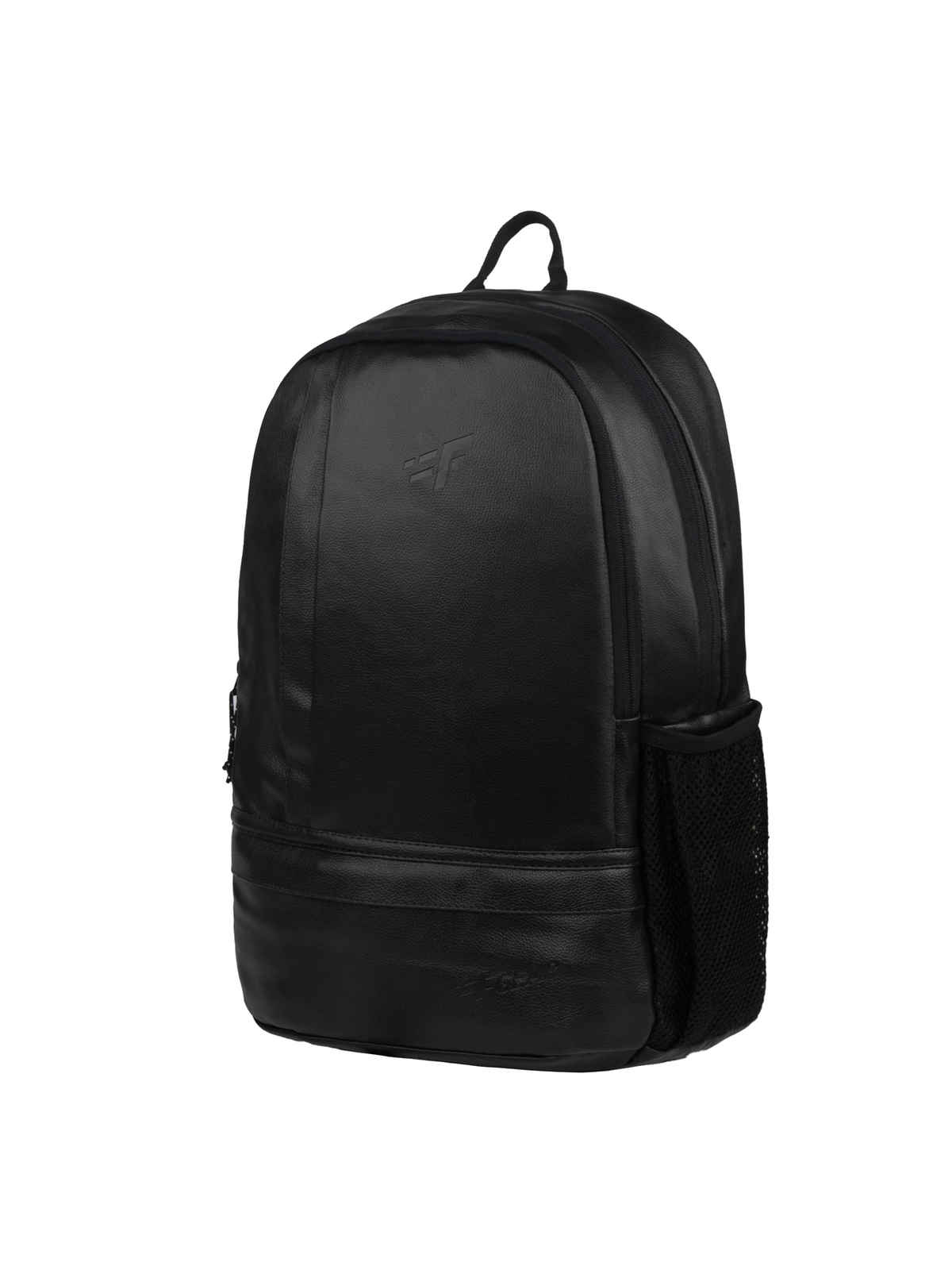 F Gear Unisex Solid Artificial Leather 22 L Laptop Backpack | Black