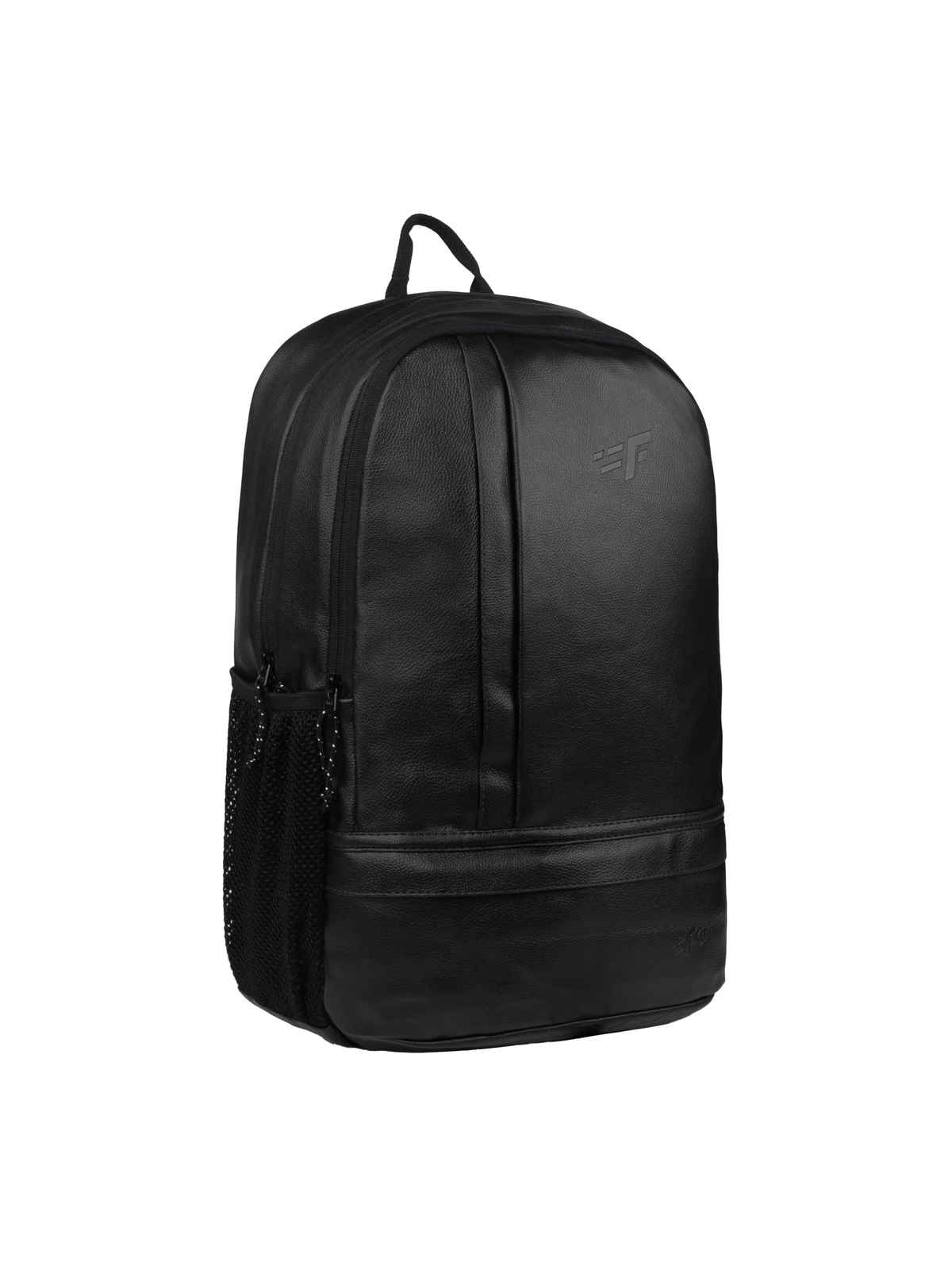F Gear Unisex Solid Artificial Leather 22 L Laptop Backpack | Black