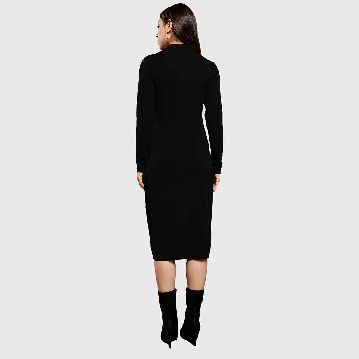 Athena Immutable Bodycon Midi Dress Black XL