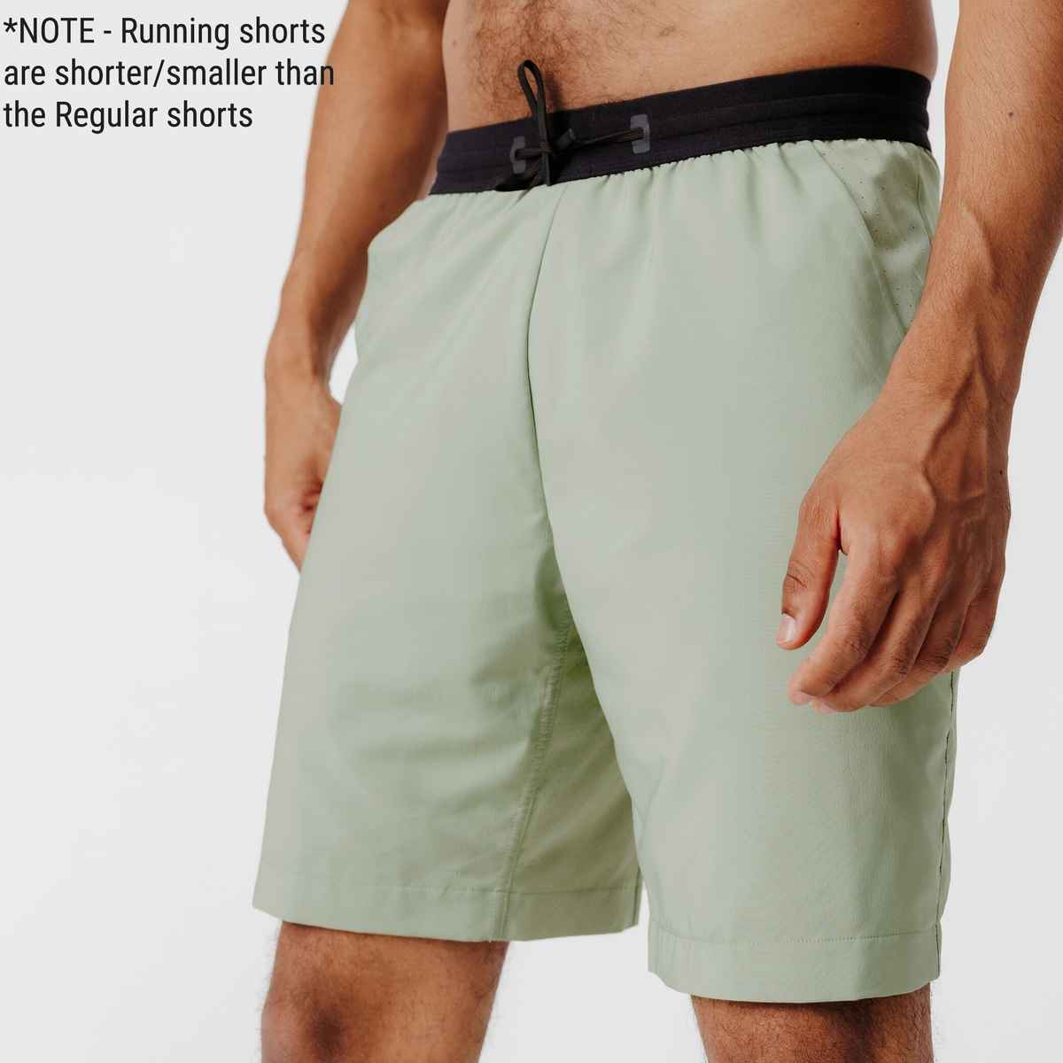 Decathlon Kalenji Men's Breathable Quick Dry Running Shorts | Khaki | M