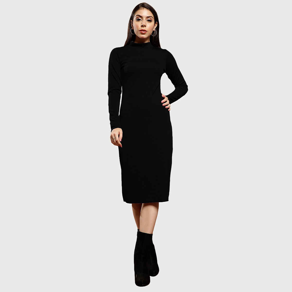 Athena Immutable Bodycon Midi Dress Black XL