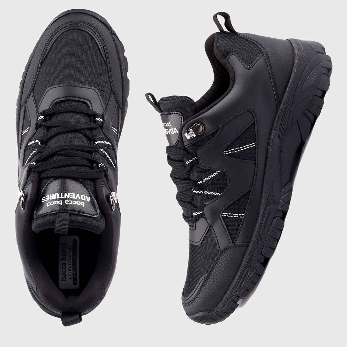 Bacca Bucci Atlas Men's Waterproof Hiking and Trekking Shoes Black | UK 9