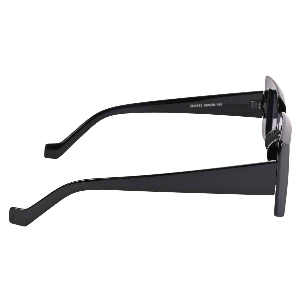 NuVew Unisex Rectangular Sunglasses | Black - Large