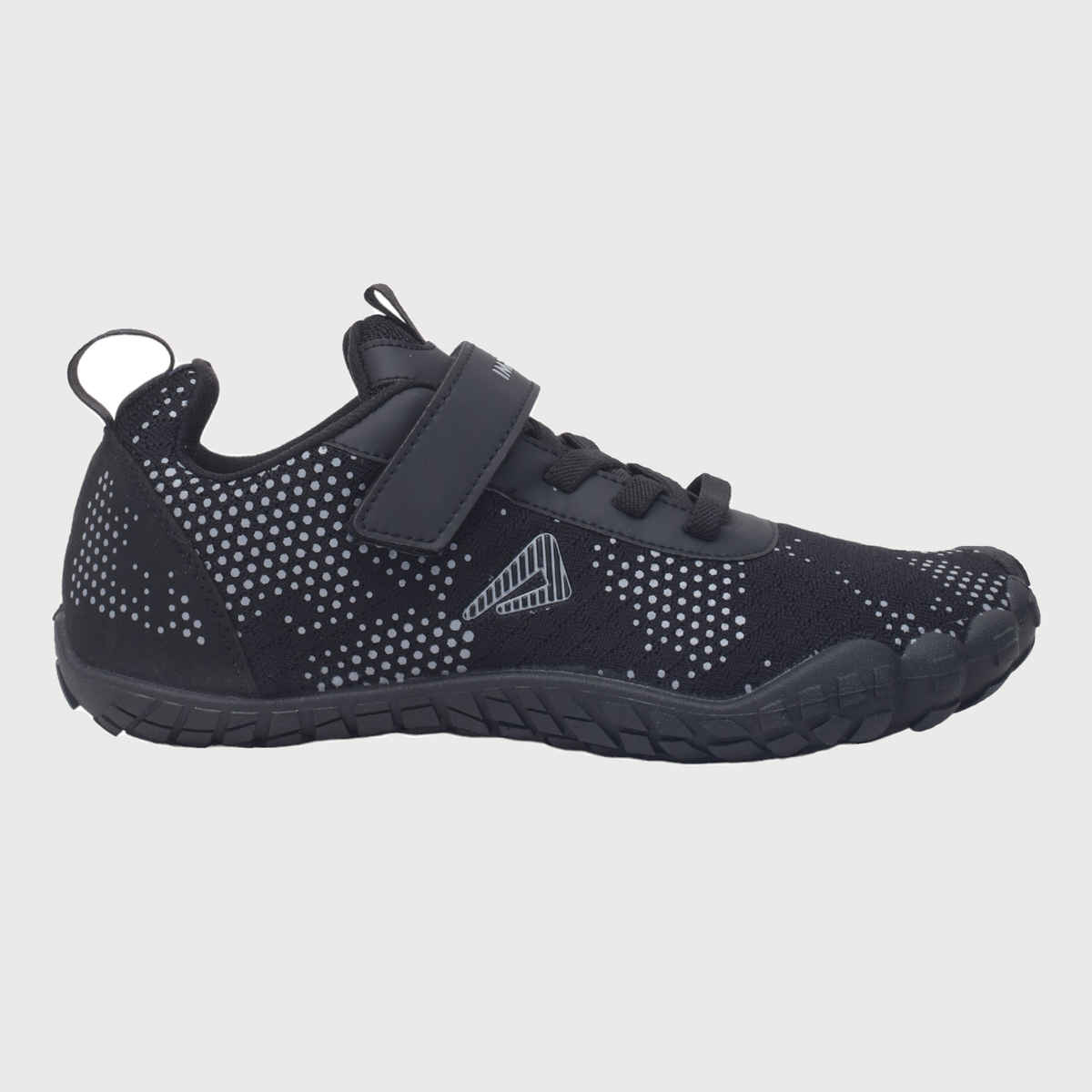 Impakto Men's Barefoot Rooted Black Gym Shoes | Black - UK 9