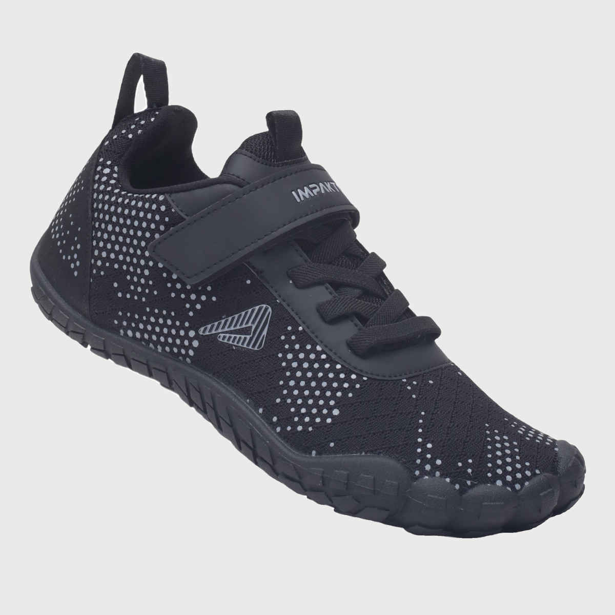 Impakto Men's Barefoot Rooted Black Gym Shoes | Uk6