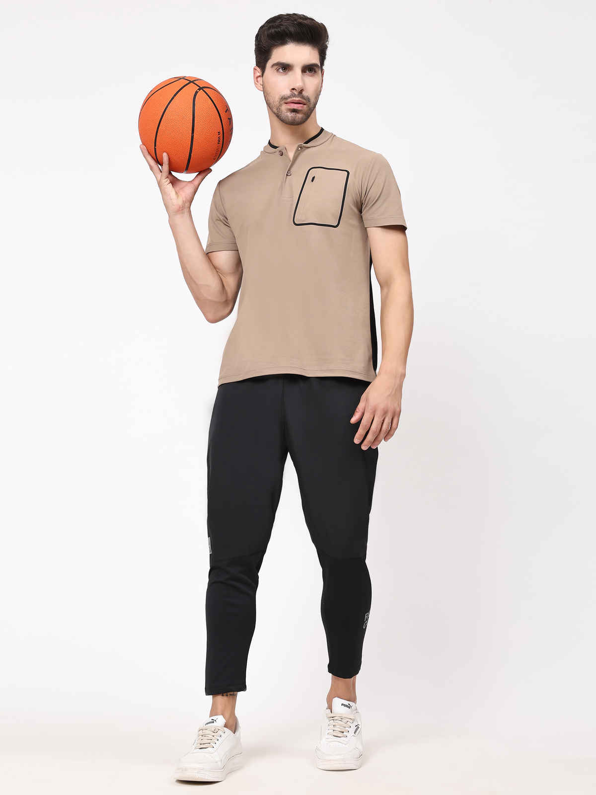 Dida Men's Track Pant Regular Comfortable Stretchable Dry-Fit | Black - M