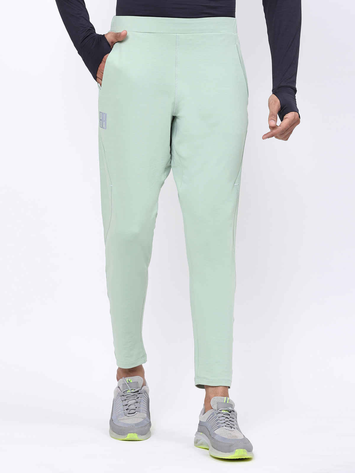 Dida Men's Track Pant Regular Comfortable Stretchable Dry-Fit | Light Green - M