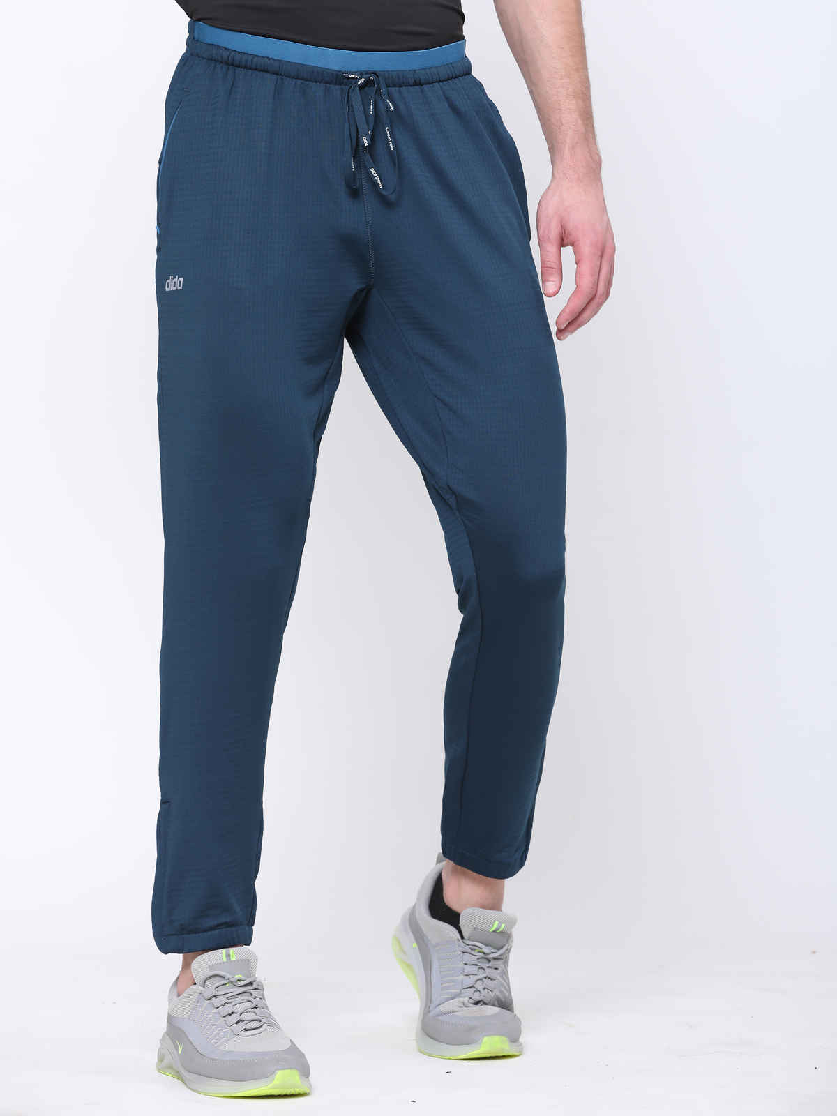 Dida Men's Track Pant Regular Comfortable Stretchable Dry-Fit | Blue - L