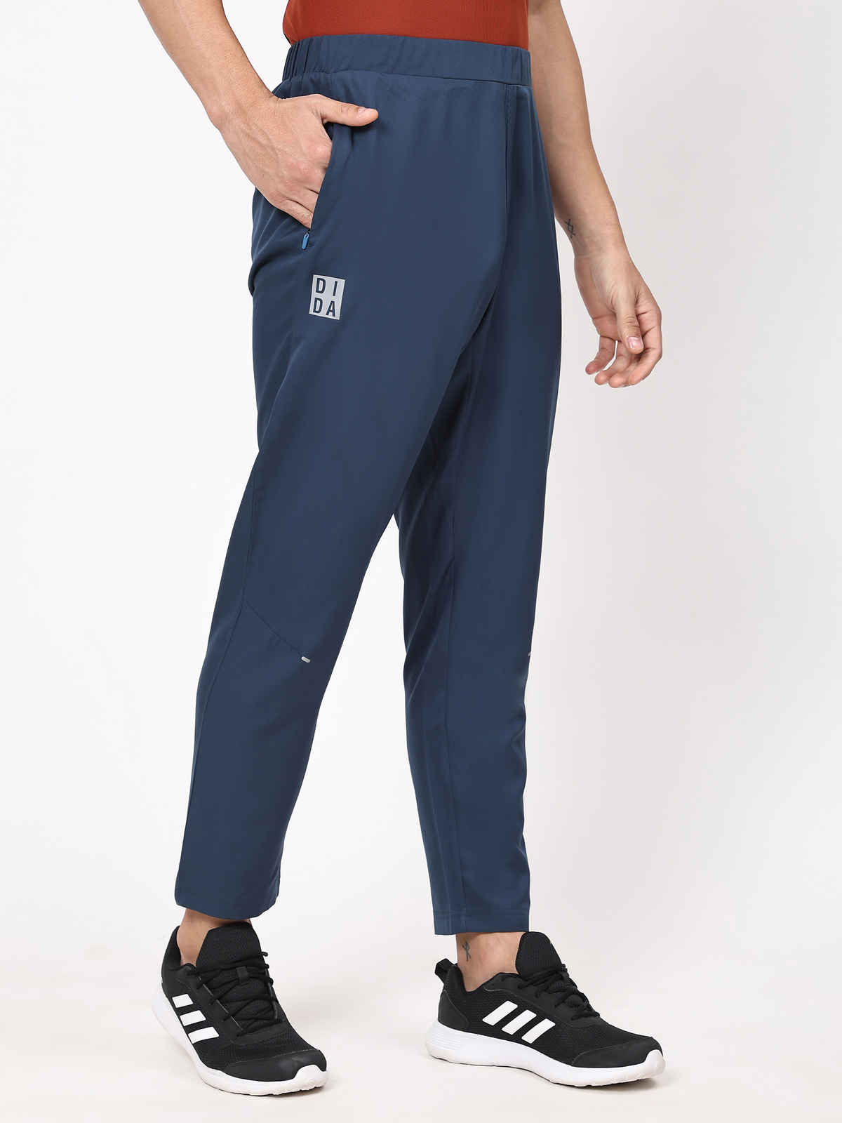 Dida Men's Sports Track Pant Regular Comfortable Stretchable Dry-Fit | Blue - XL