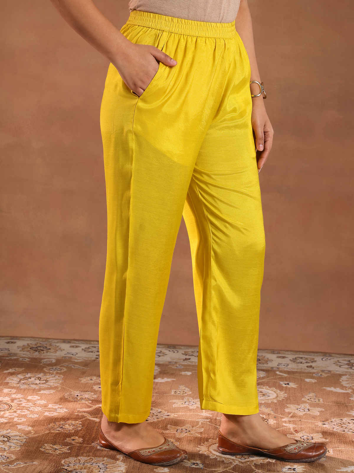 Libas Printed Silk Blend Straight Suit With Dupatta | 49333R | Multi - S