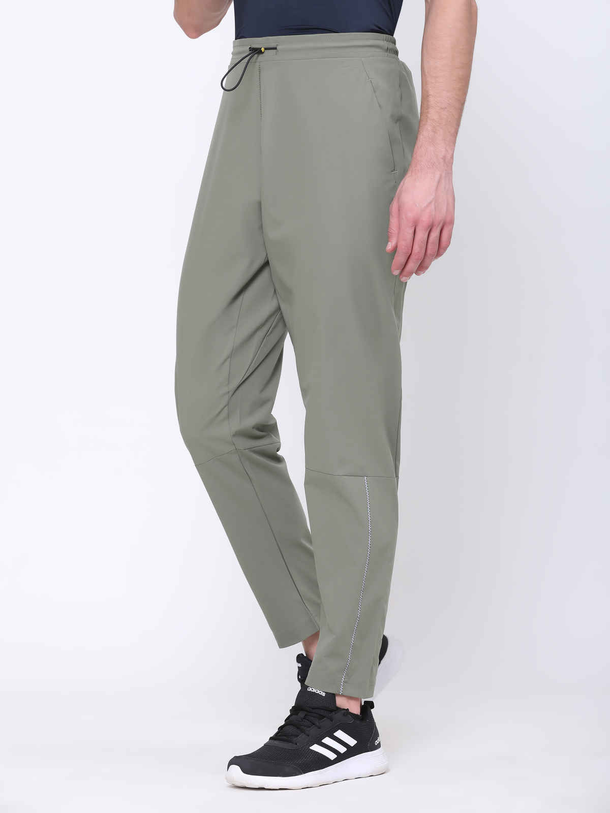 Dida Men's Track Pant Regular Comfortable Stretchable Dry-Fit | Olive - M