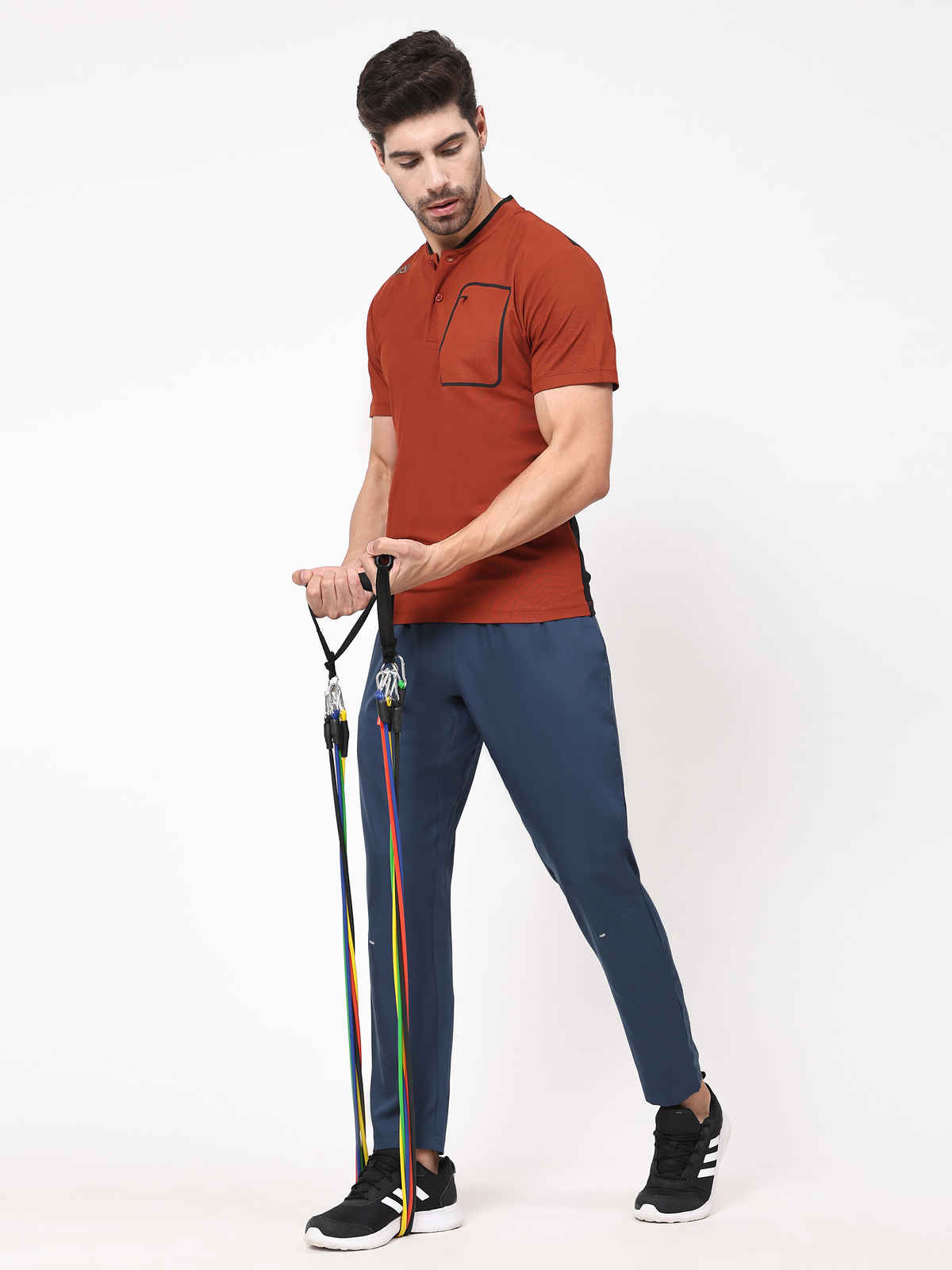 Dida Men's Sports Track Pant Regular Comfortable Stretchable Dry-Fit | Blue - XL