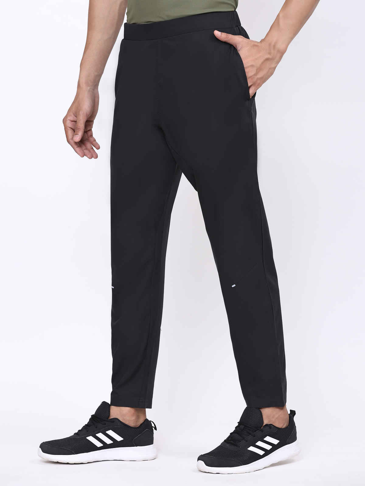 Dida Men's Track Pant Regular Comfortable Stretchable Dry-Fit | Black - XL