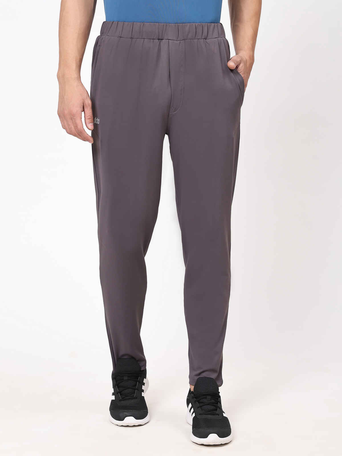 Dida Men's Track Pant Regular Comfortable Stretchable Dry-Fit | Grey - M