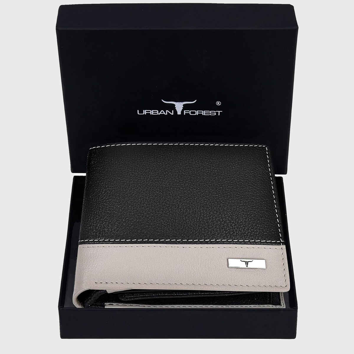 Urban Forest Men'S Seattle Leather Wallet | Brown & Sand (1pc) & Ocean Solo Shot Glass (60Ml, 6Pcs) (6pc) Combo