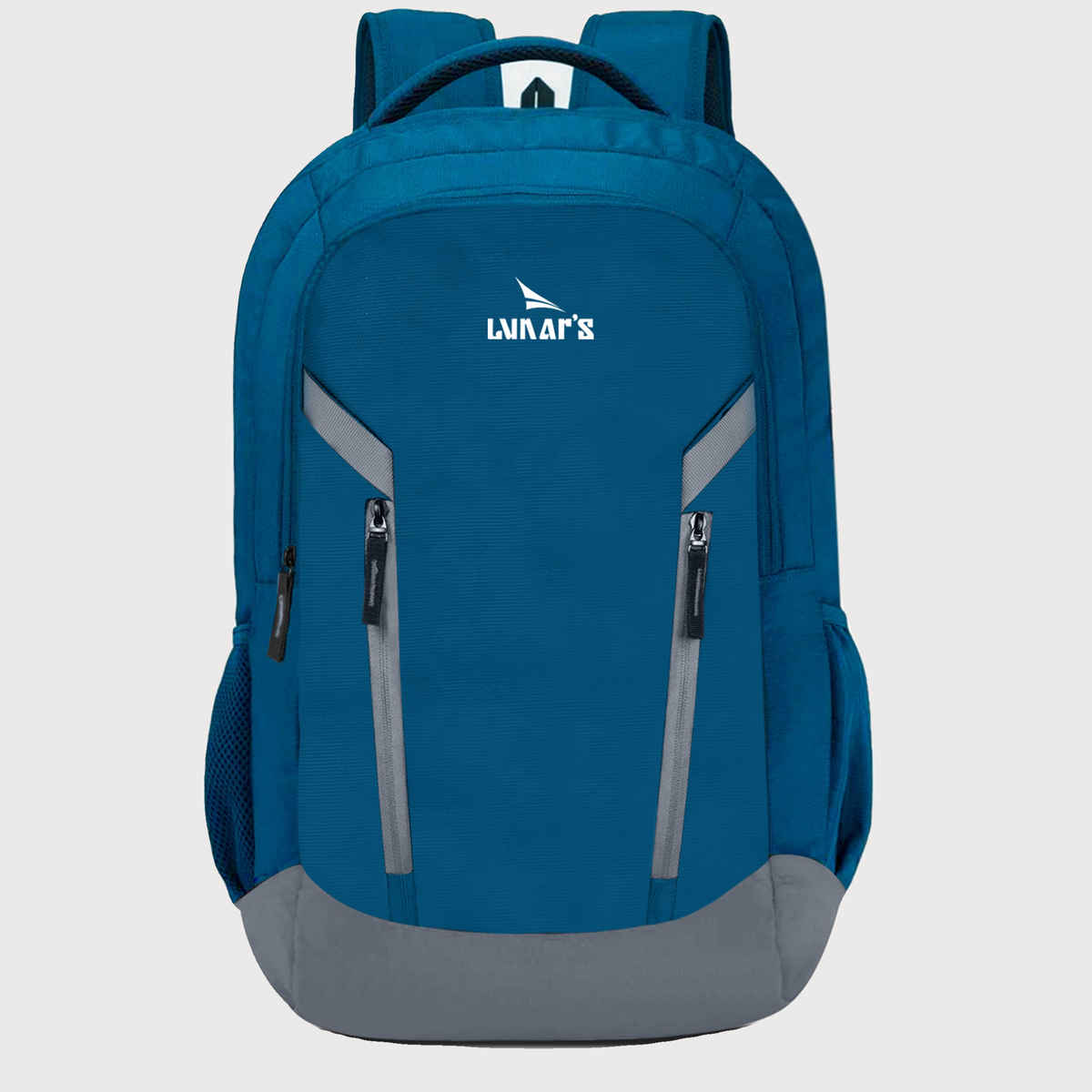 Lunar's Unisex Polyester 48 L Padded Grab Handle Laptop Backpack | Blue and Grey