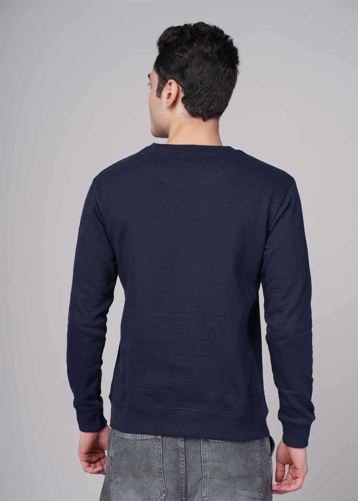 Outlaws Men's Cotton Rich Premium Sweatshirt | Navy - M