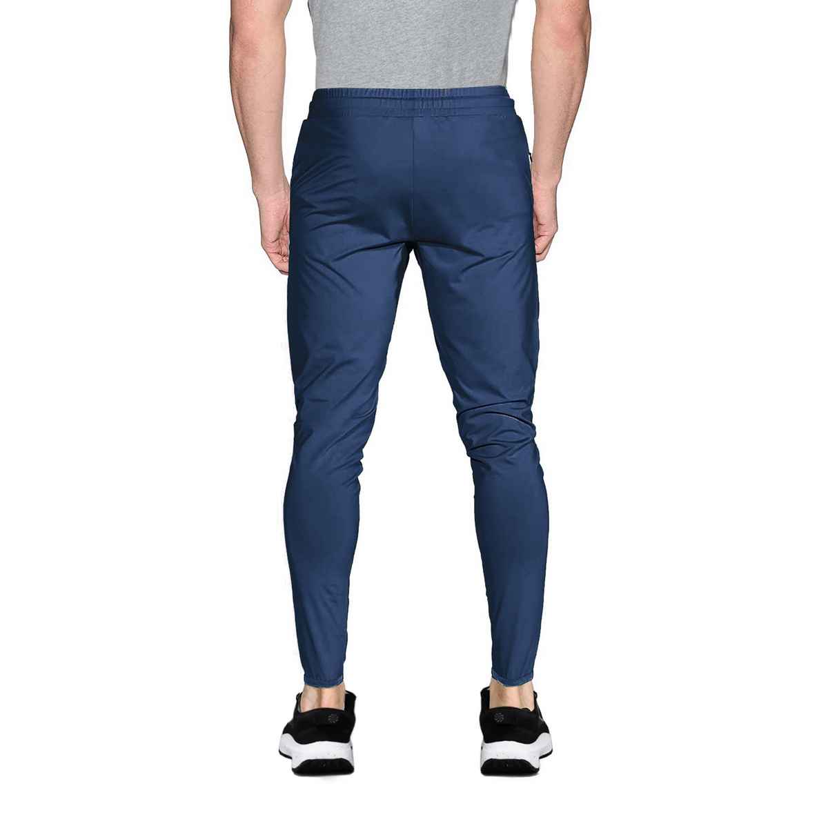 Avolt Men's Solid Regular Fit Track Pant | Airforce Blue - S