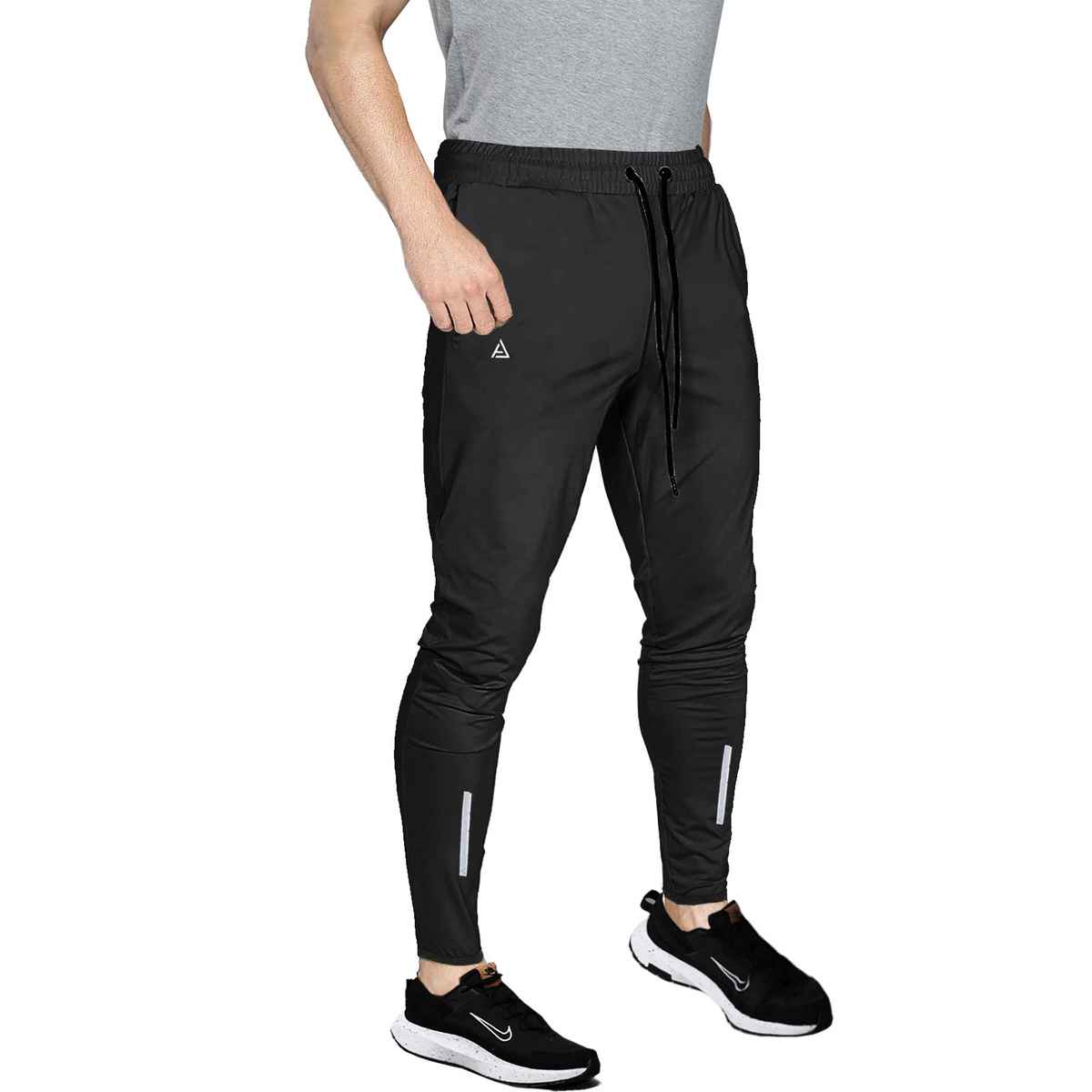Avolt Men's Solid Regular Fit Track Pant | Black - XL