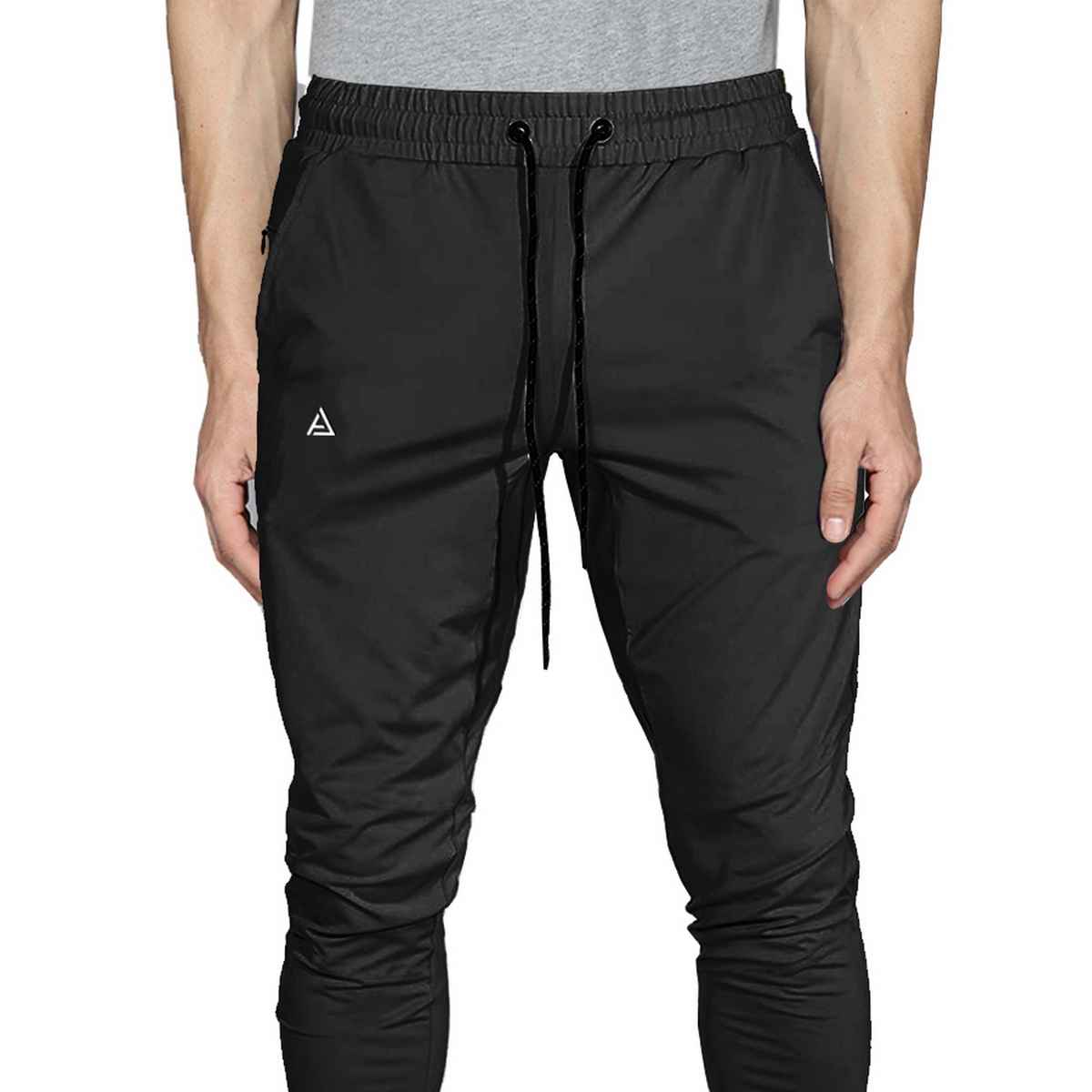 Avolt Men's Solid Regular Fit Track Pant | Black - XL
