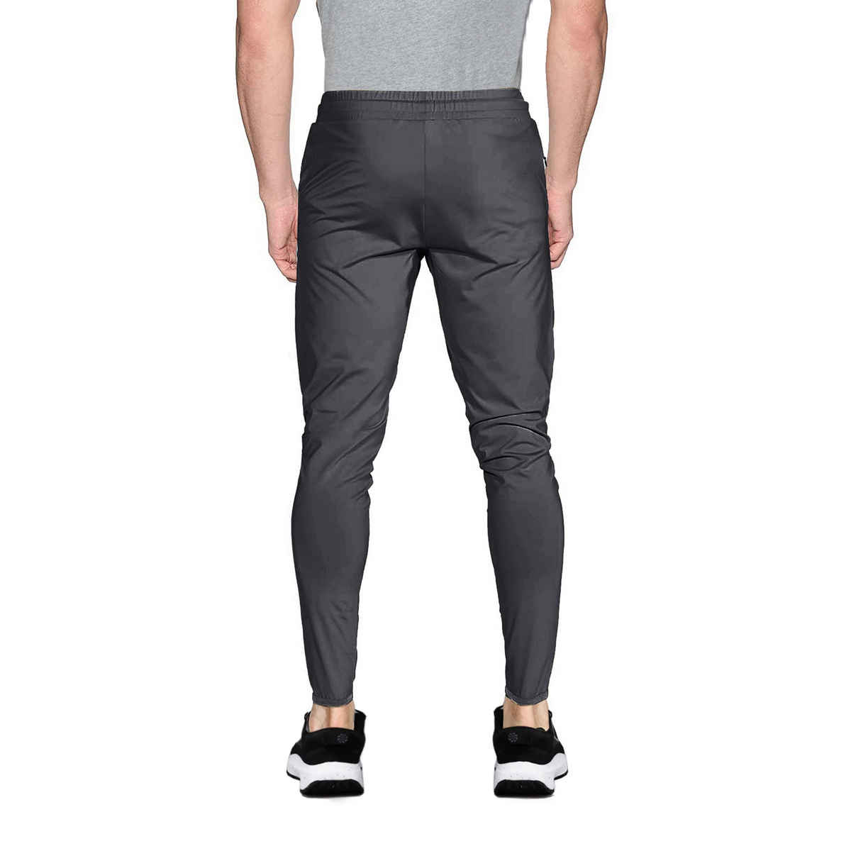 Avolt Men's Solid Regular Fit Track Pant | Dark Grey - M