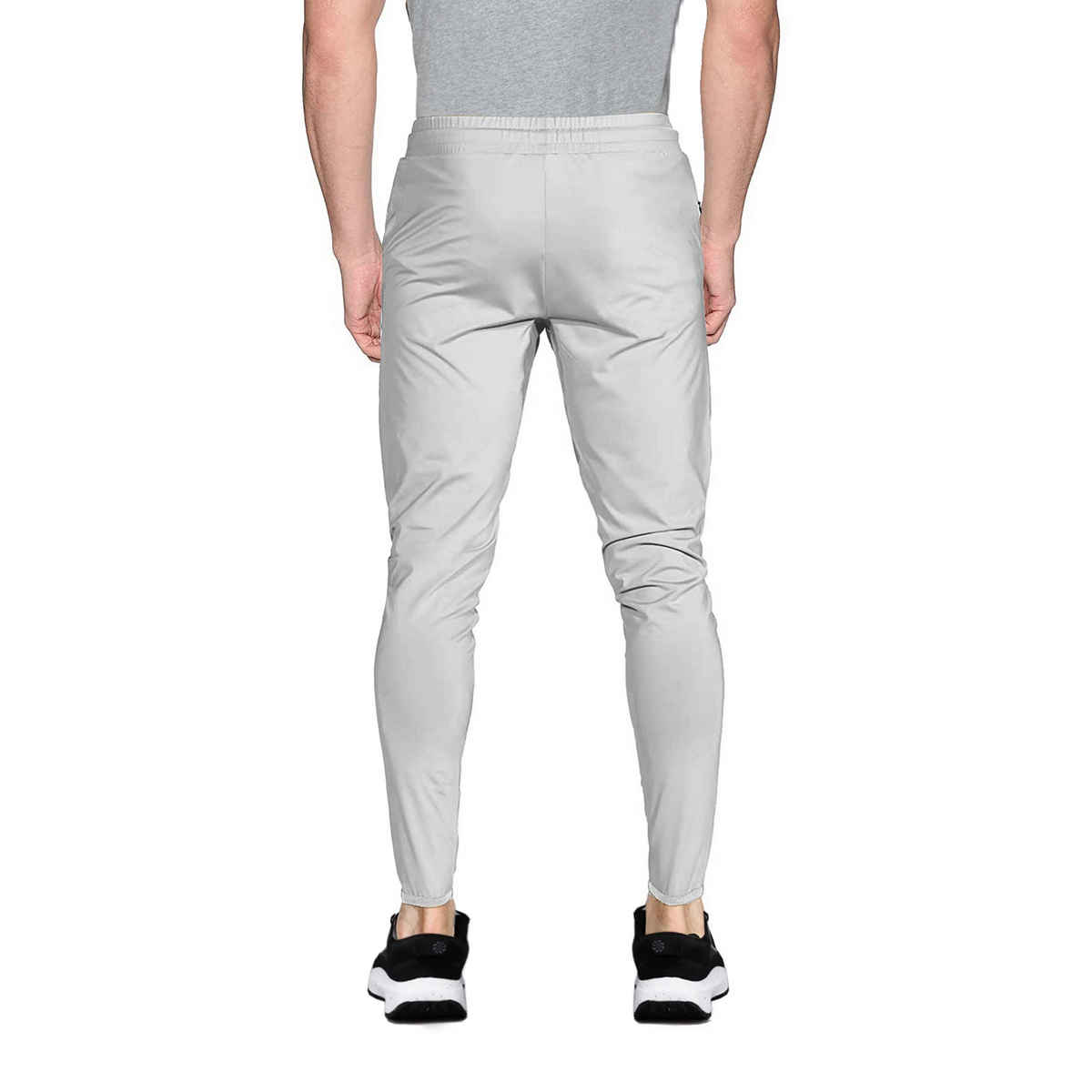 Avolt Men's Solid Regular Fit Track Pant | Light Grey - M