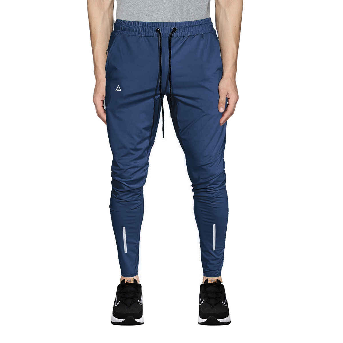 Avolt Men's Solid Regular Fit Track Pant | Airforce Blue - M