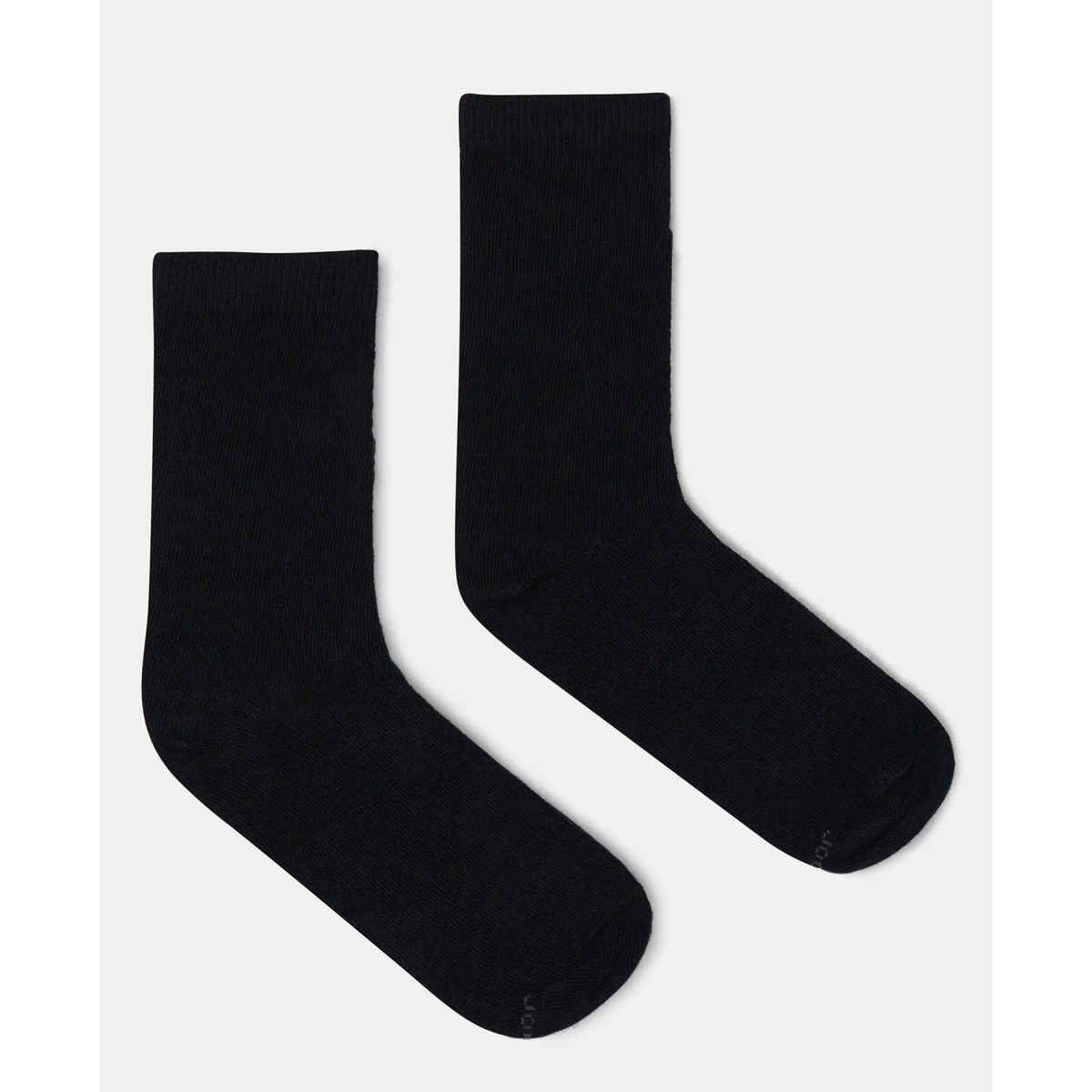 Jockey Unisex Solid Cotton, Nylon, and Elastane Calf Length Socks | Black | 9 - 10 years