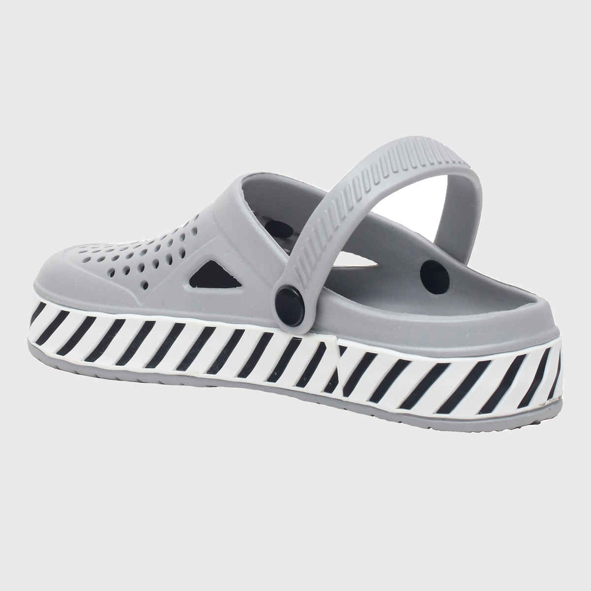 Impakto Men's Grey Slide Wave Clog & Slippers UK - 6