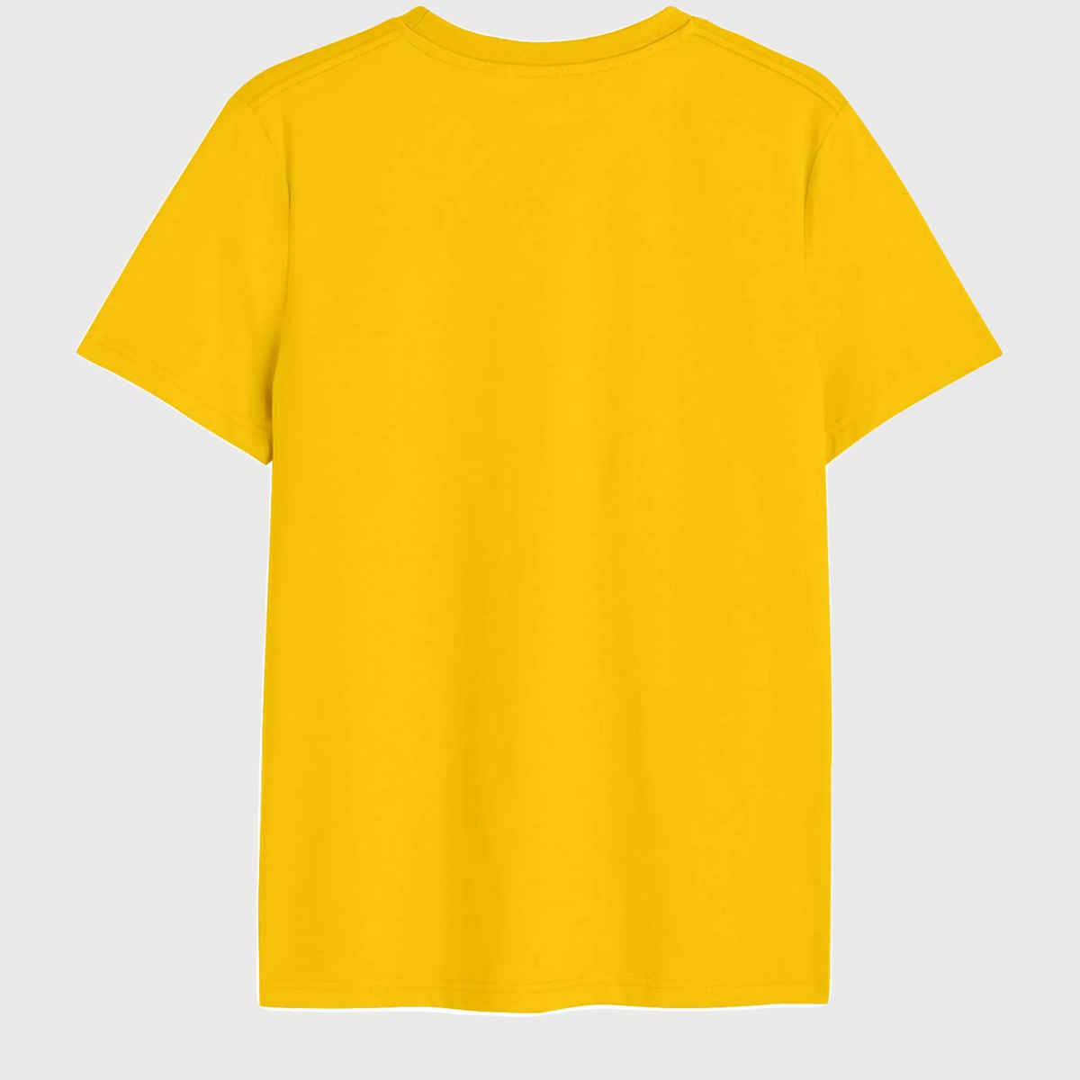 Bonorganik Men's Lazy Man Day Graphic Printed T-shirt | Yellow - L
