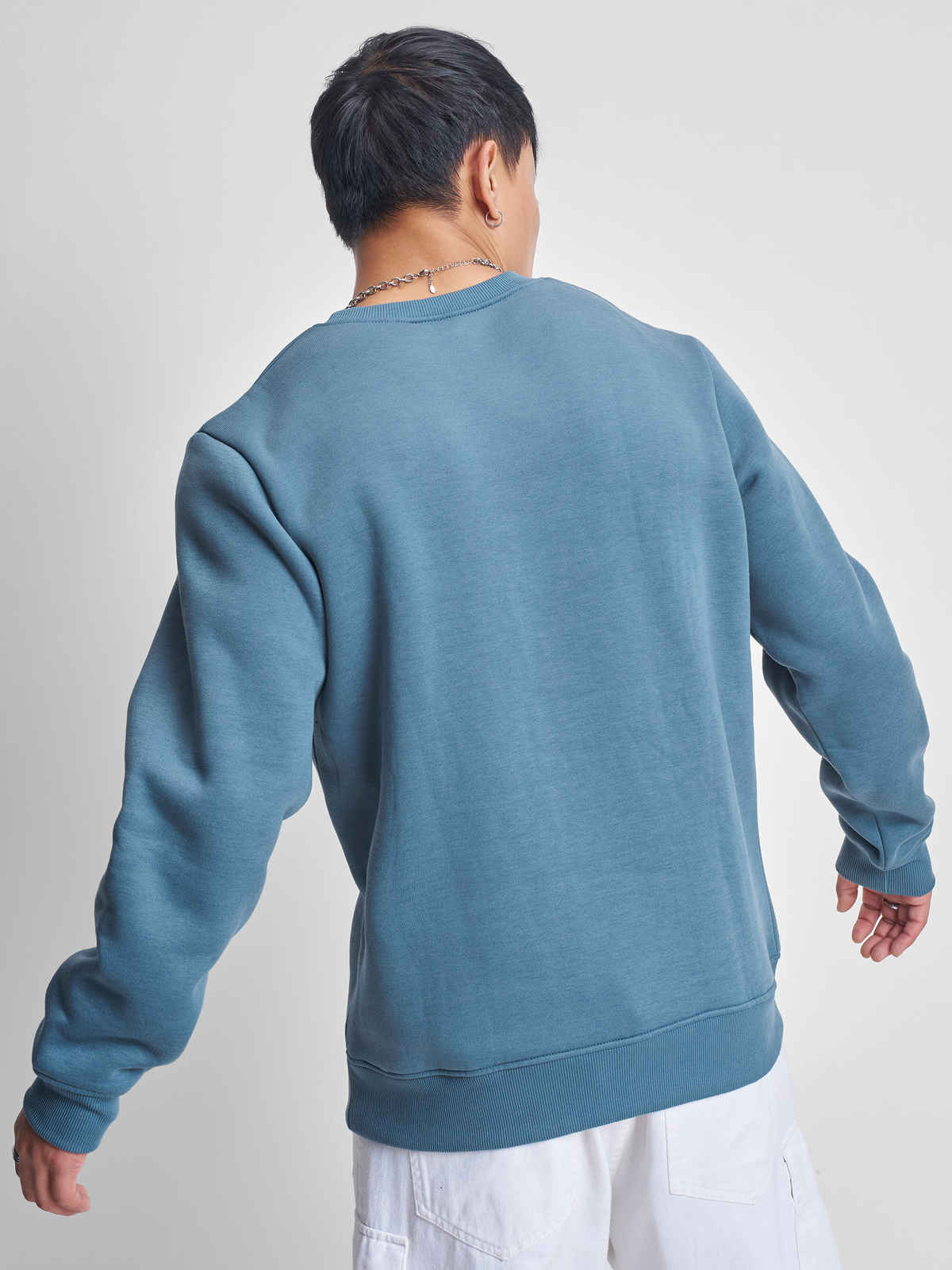Highlander Men's Solid Sweatshirt | Blue - L