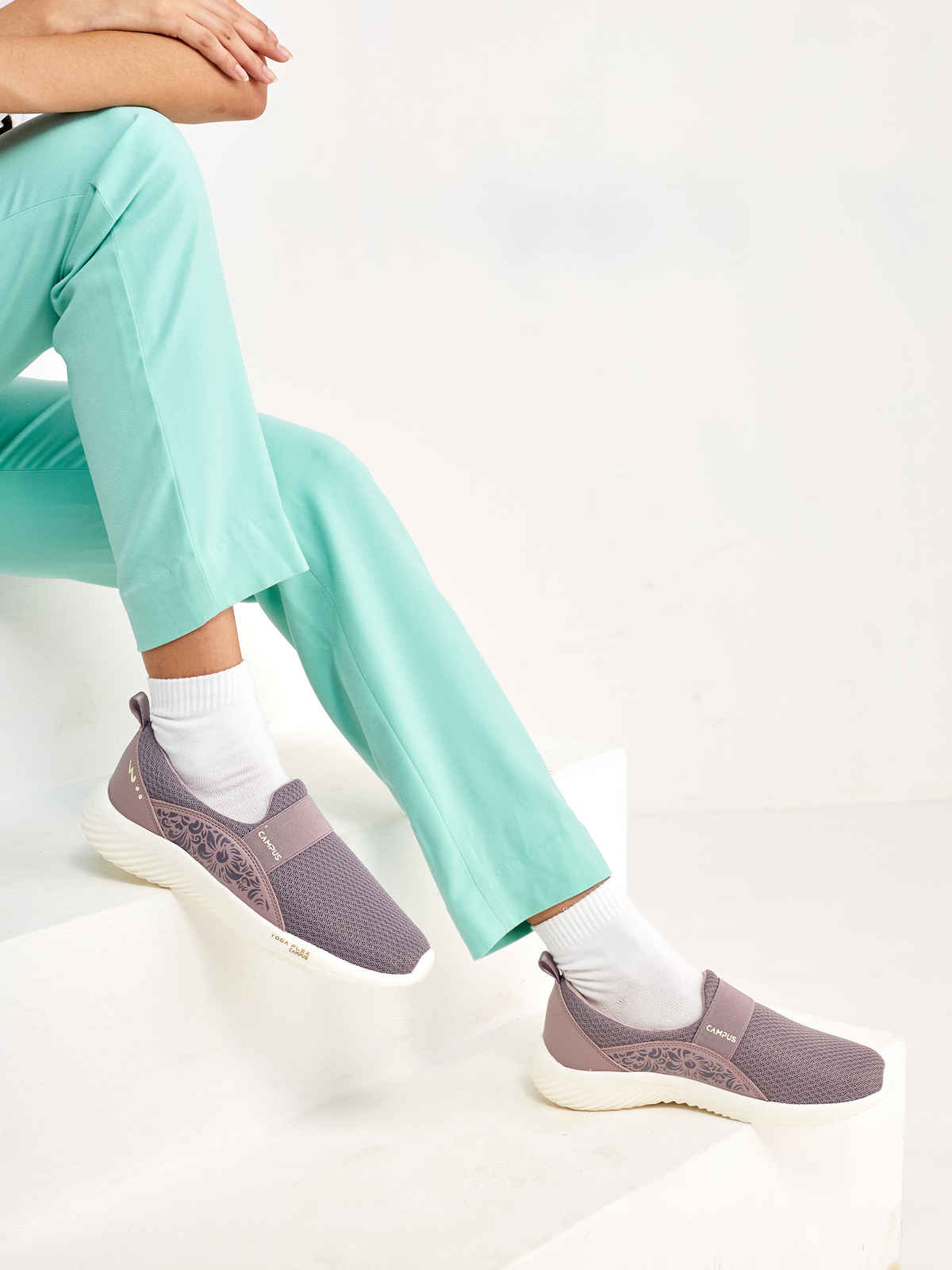 Campus Women's CAMP ELOY Walking Shoes | Mauve - UK 5