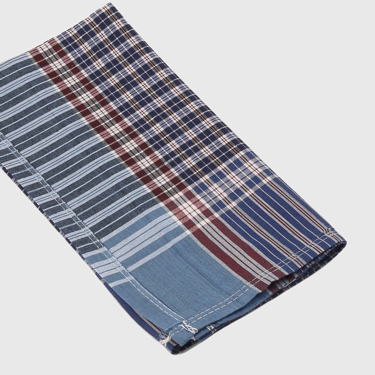 Royal Son Men's Premium Cotton Casual Handkerchief Hanky (Multicolor) - HNYK - CHKS - 6P