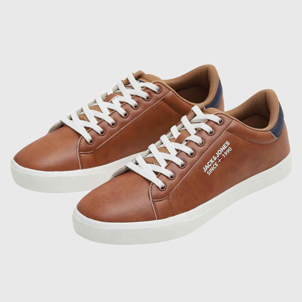 Jack & Jones Men's Tan Polyurethane Casual Sneakers - 40