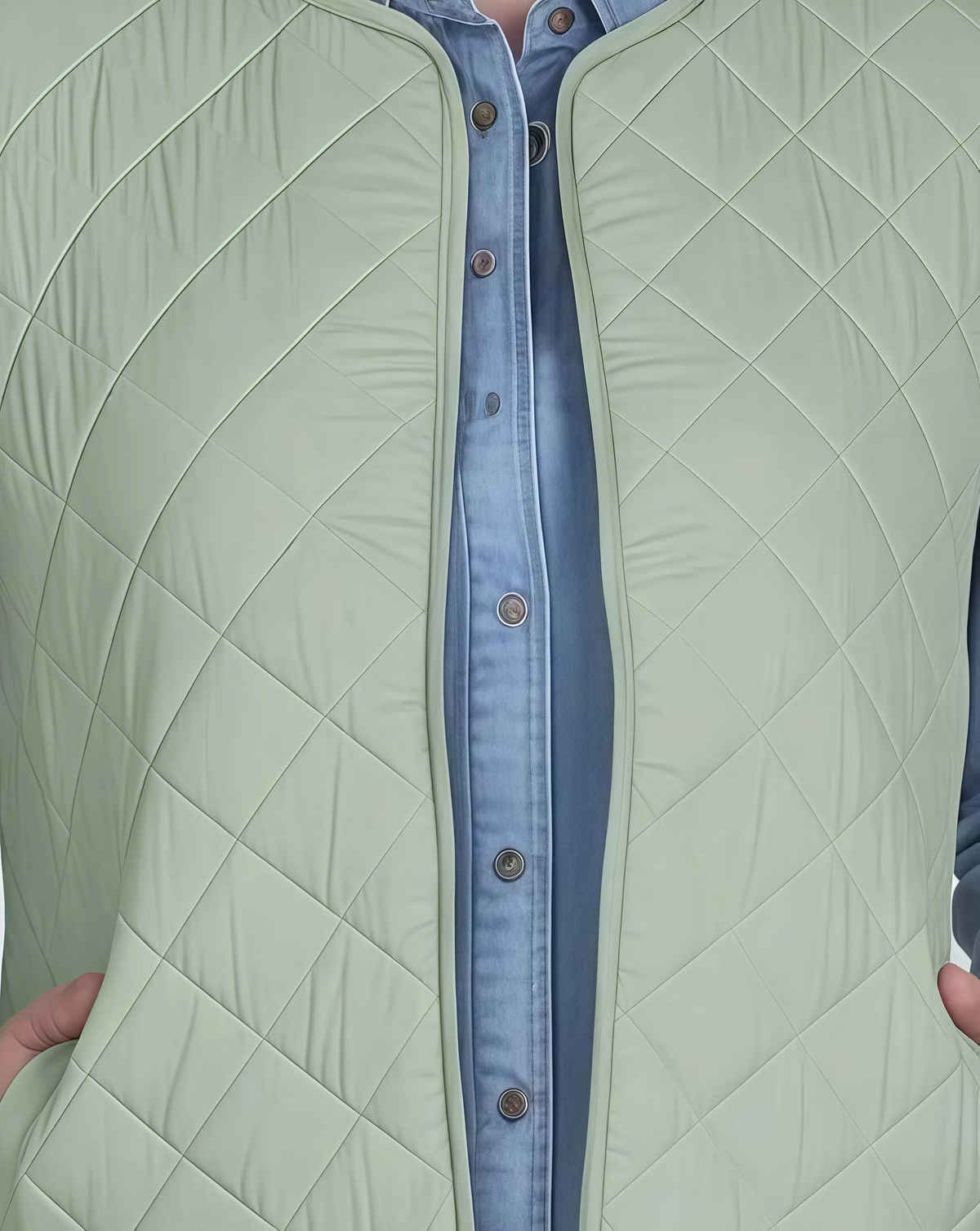 WESTCREW Women's Quilted Sleeveless Jacket | WC-0085mintgreen | Mint Green - M