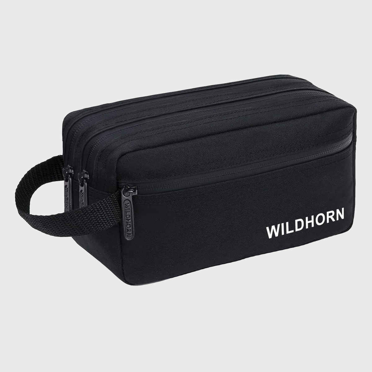 Wildhorn Unisex Solid Polyester 6 L Travel Toiletry Kit | Black