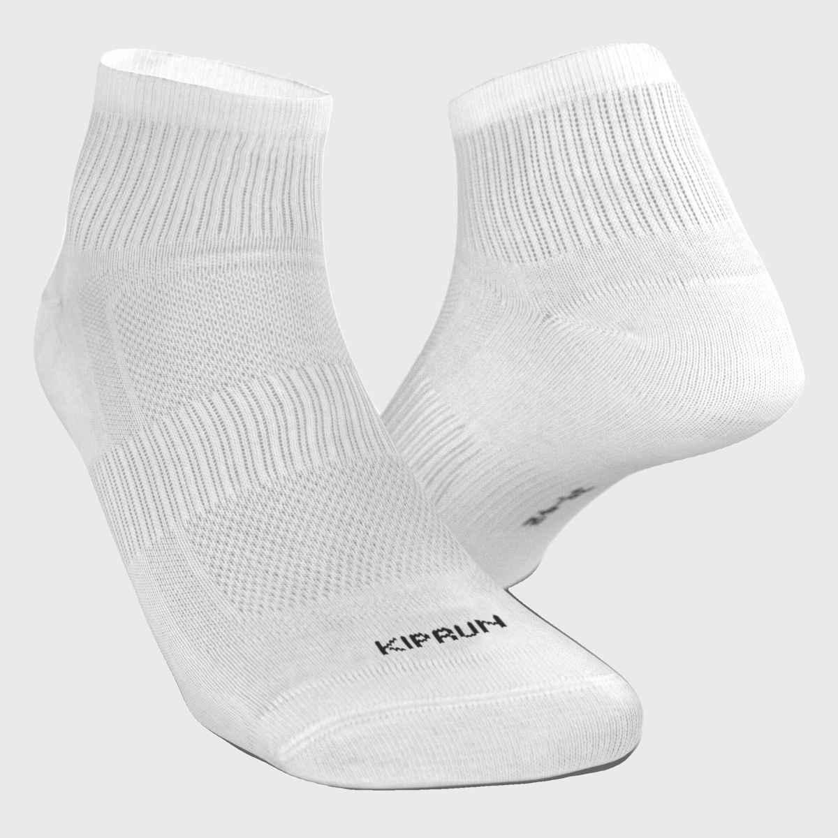 Decathlon | Kiprun Solid Socks | White - UK 8.5 -11