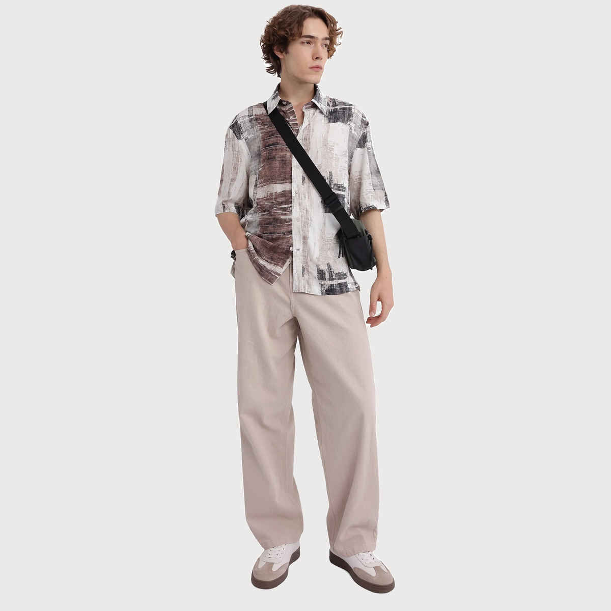 Rare Rabbit Men's Azah Dusky | Shirt | Beige - S