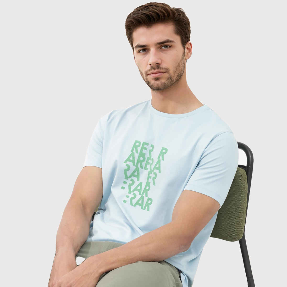 Rare Rabbit Men's Akro Light T-shirt | Blue - S