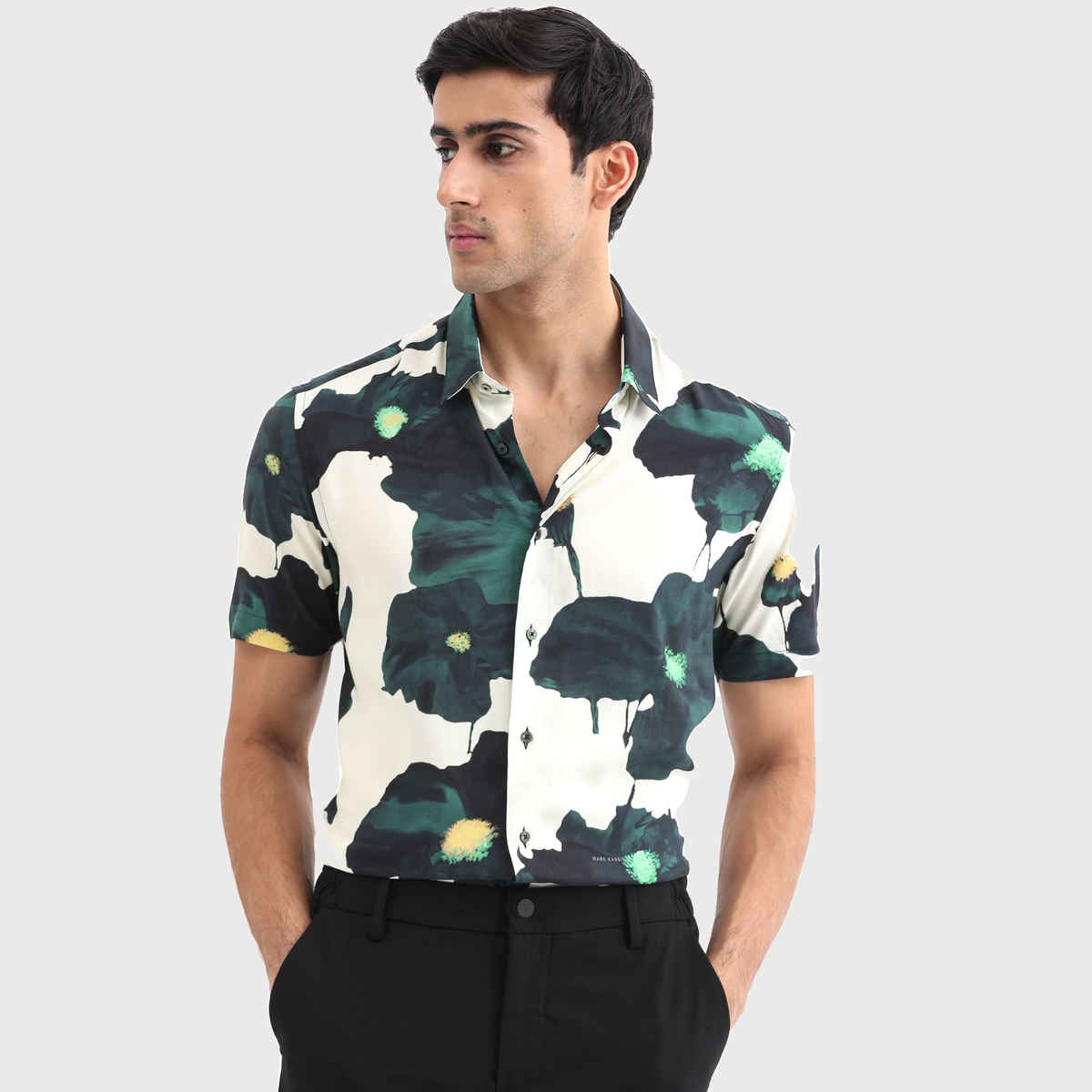 Rare Rabbit Men's Jersey Primary | Shirt | Green - M