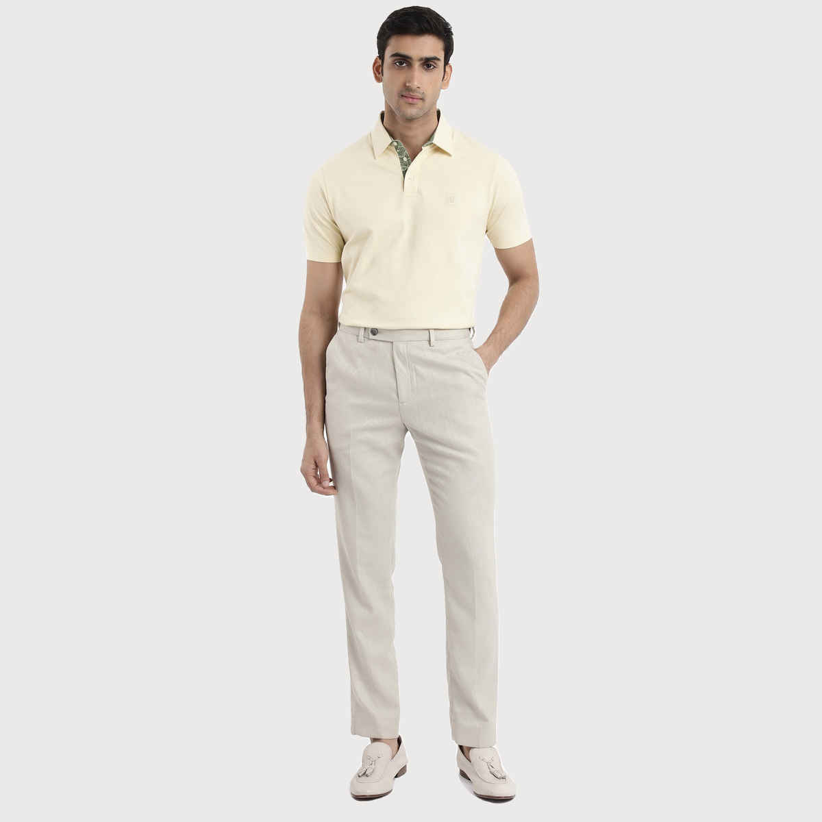 Rare Rabbit Men's Spencer Primary Polo T-shirt | Yellow - XL