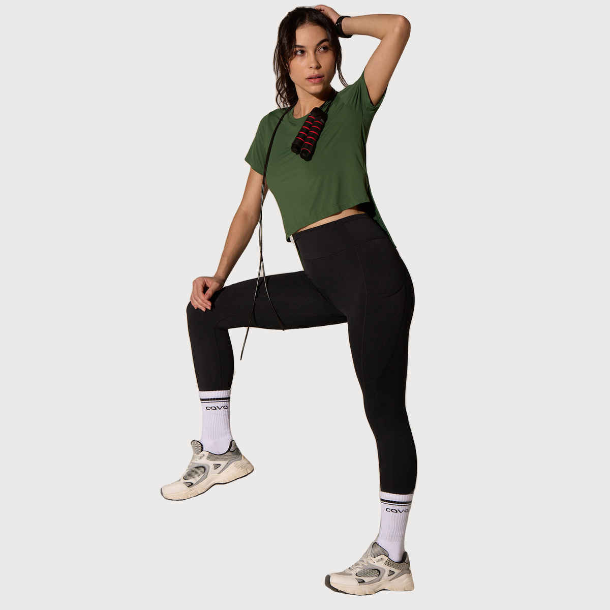 Cava Women's Top Lay-Low | Olive - XL