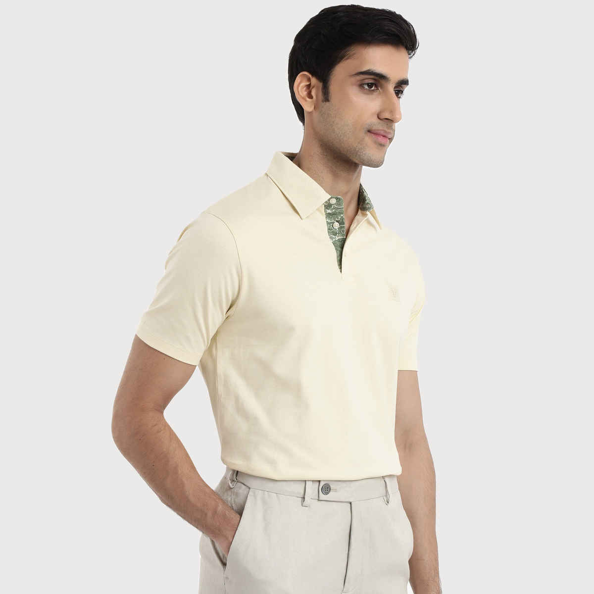 Rare Rabbit Men's Spencer Primary Polo T-shirt | Yellow - XL
