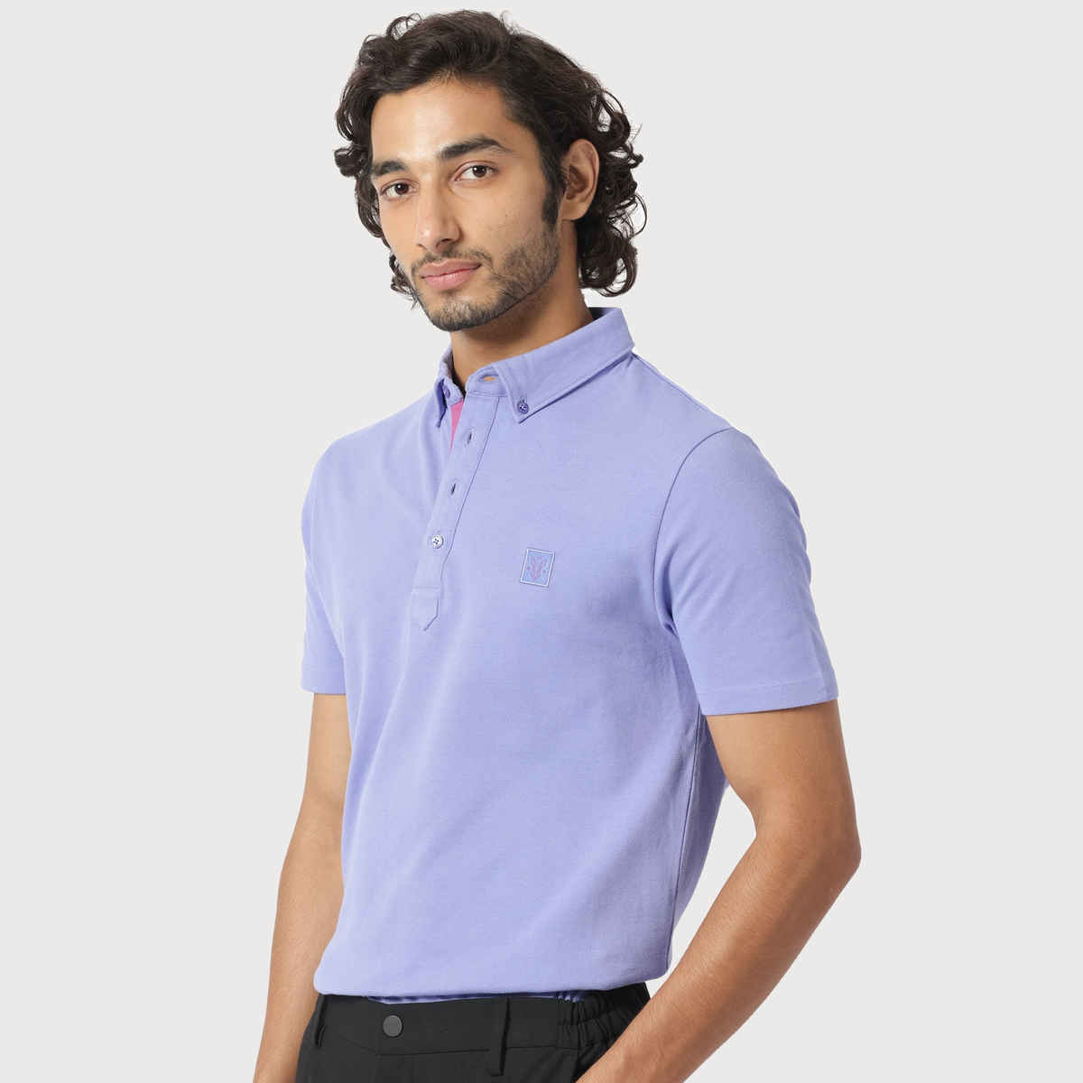 Rare Rabbit Men's Herval Pastel Polo | Purple - XL