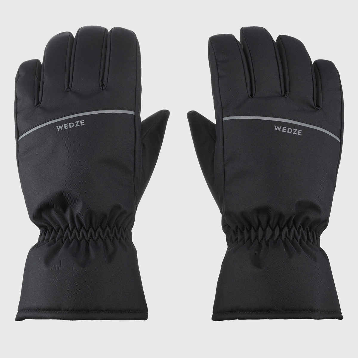 Decathlon | Wedze Unisex Polyester Winter Gloves | Black - L