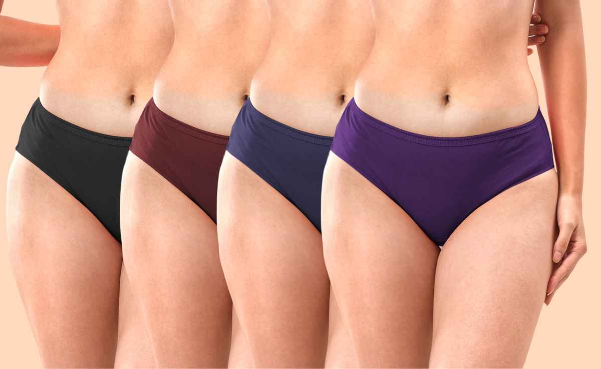 Lyra Women's Hipster Panty Solid | L (Colour May Vary)