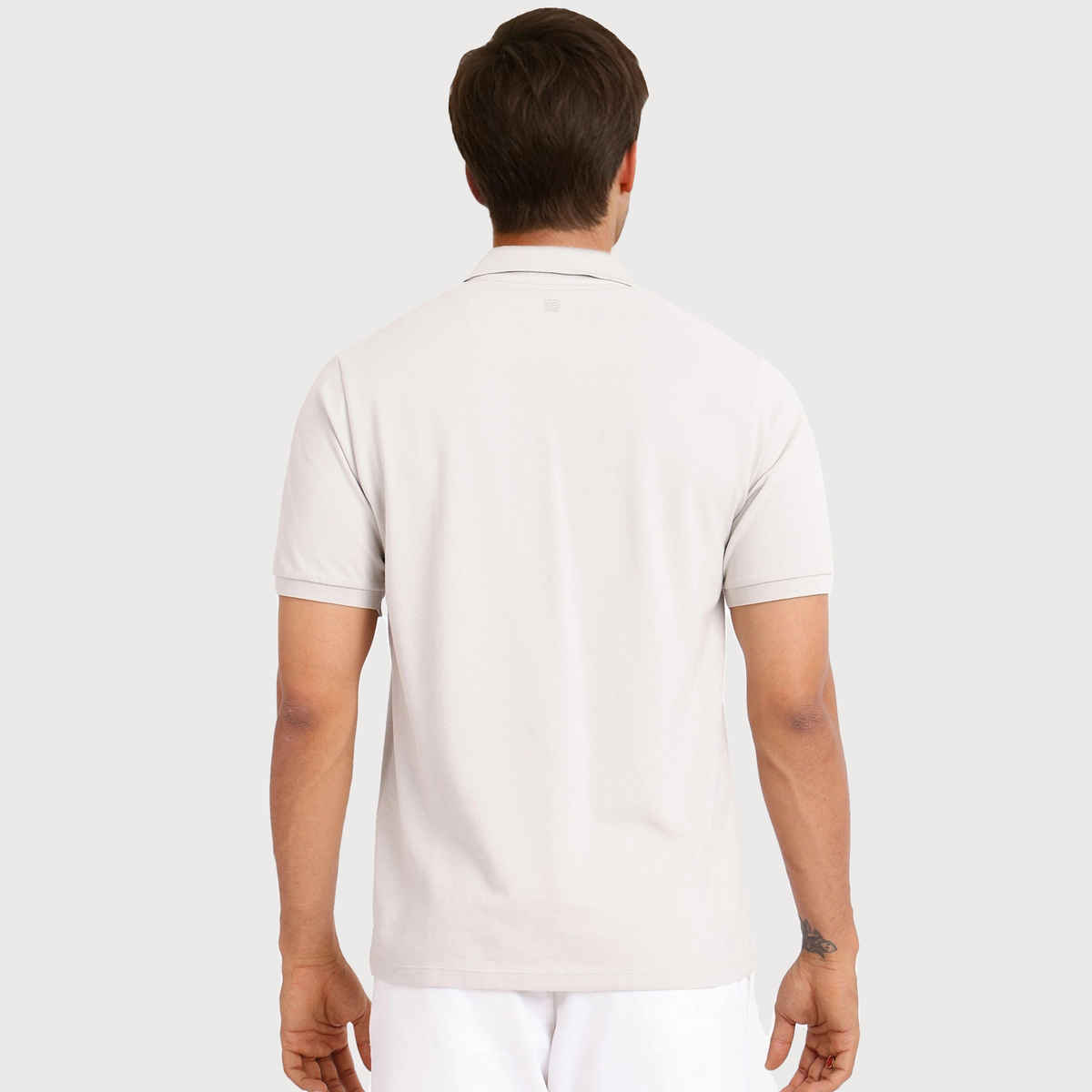 RARE RABBIT Men's Palmer Primary Polo T-shirt | Beige - M