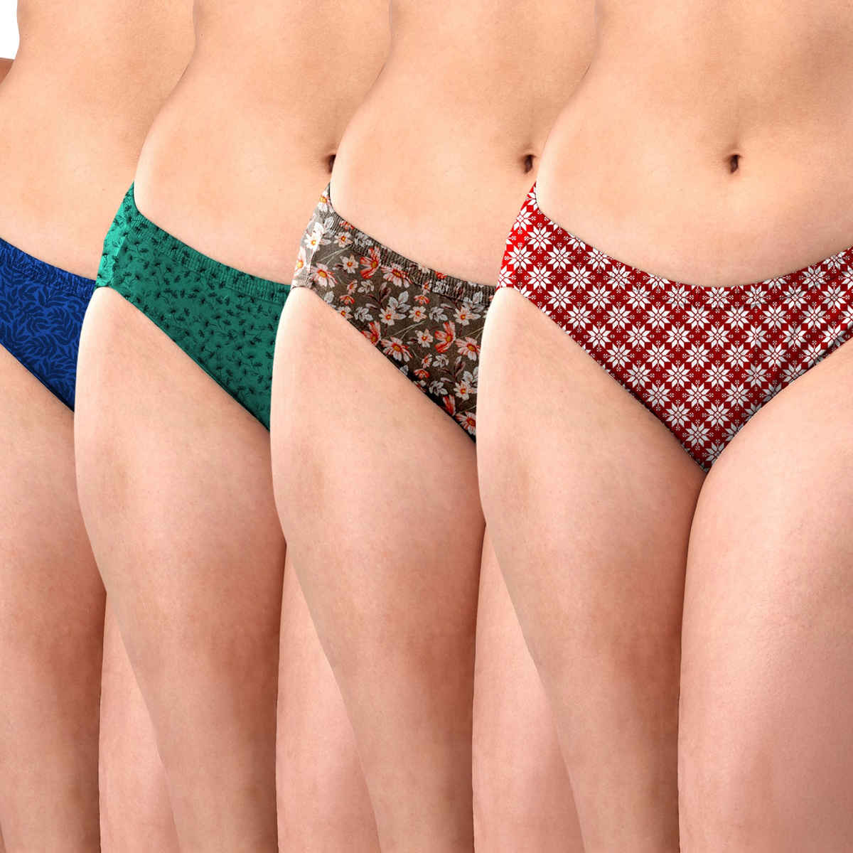 Lyra Women's Bikini Panty Printed | S (Colour May Vary)