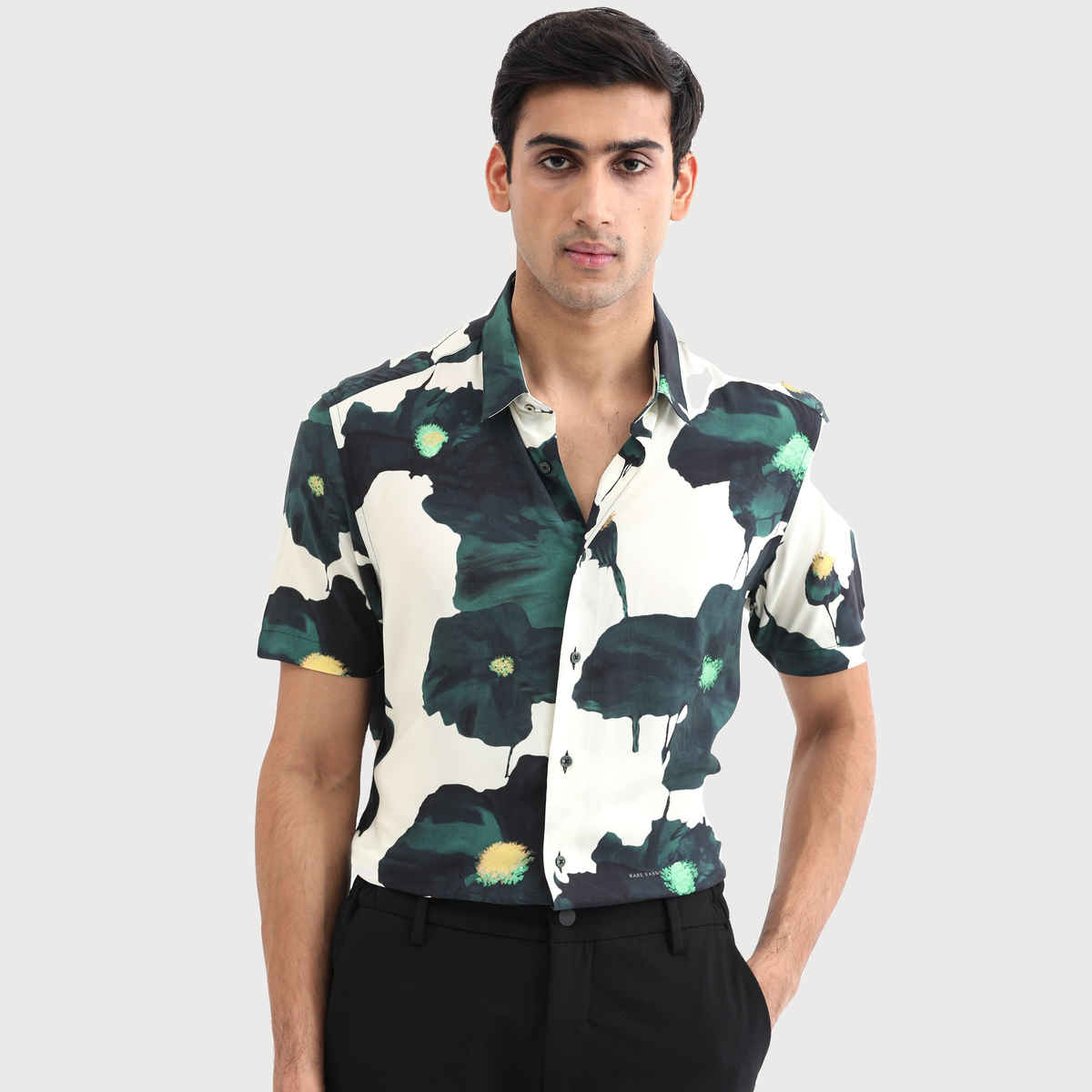 Rare Rabbit Men's Jersey Primary | Shirt | Green - M