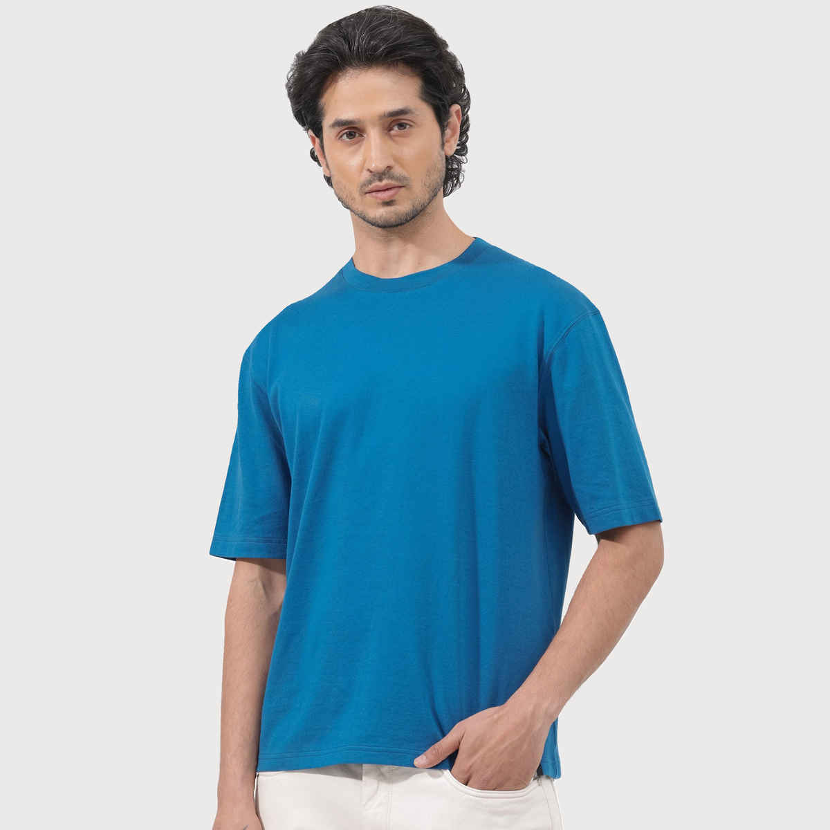 Rare Rabbit Men's Gallos Primary T-shirt | Blue - XL